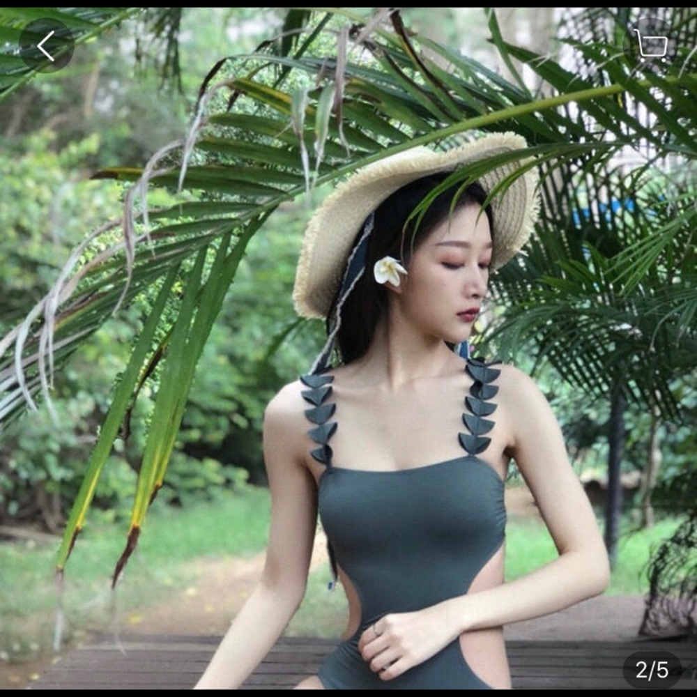 BRAND NEW: Dark Green One Piece Swimsuit